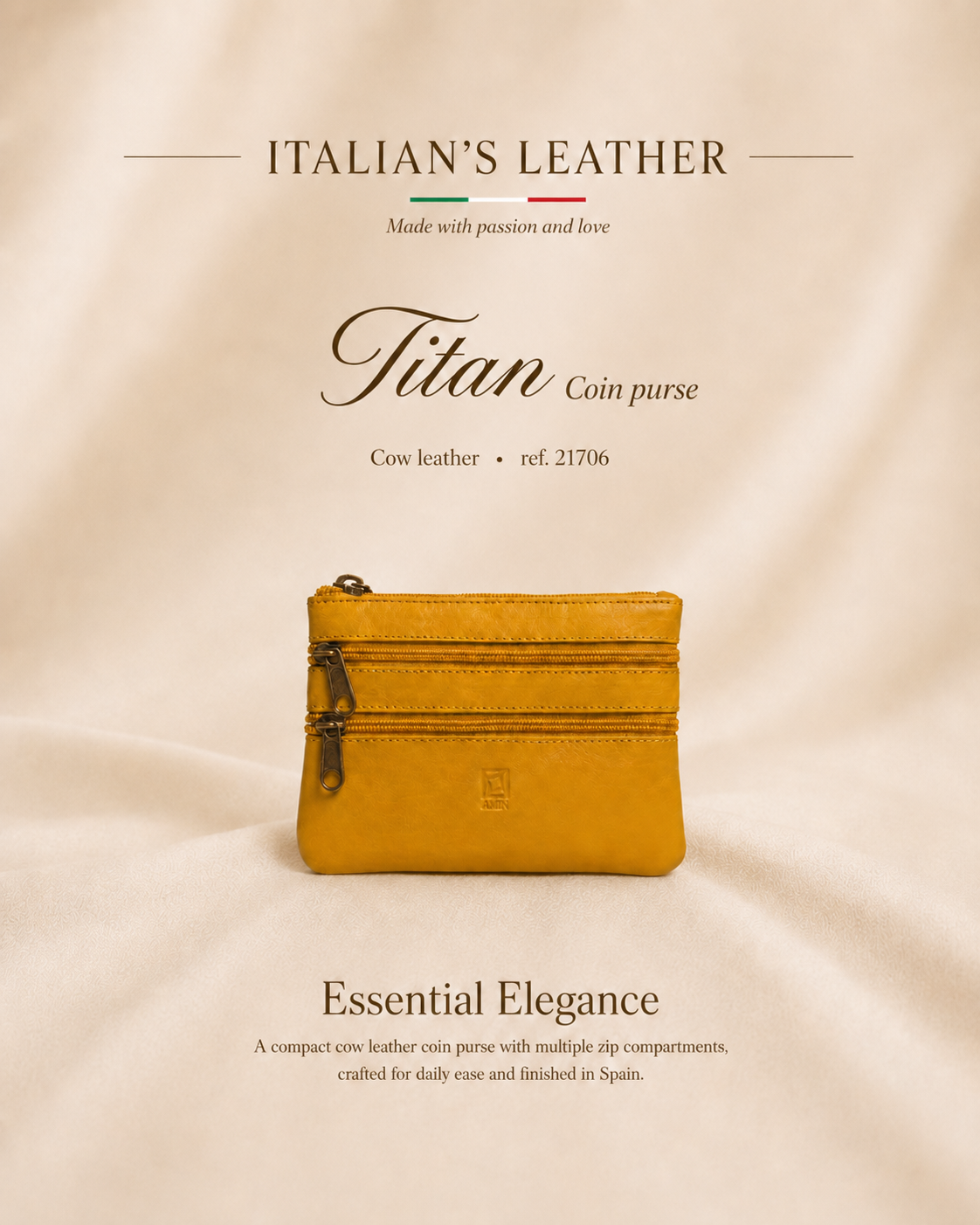 Titan Leather Wallet - Brown