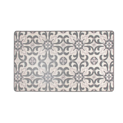 Classic Tile Washable Mat Grey