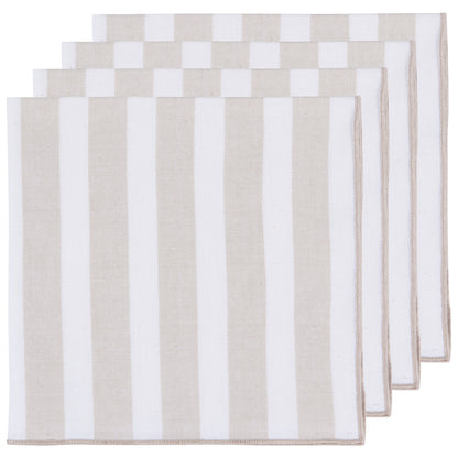 Caban Stripe Napkins Dove Gray