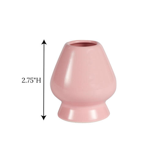 Blush pink porcelain matcha whisk stand - PABOOM