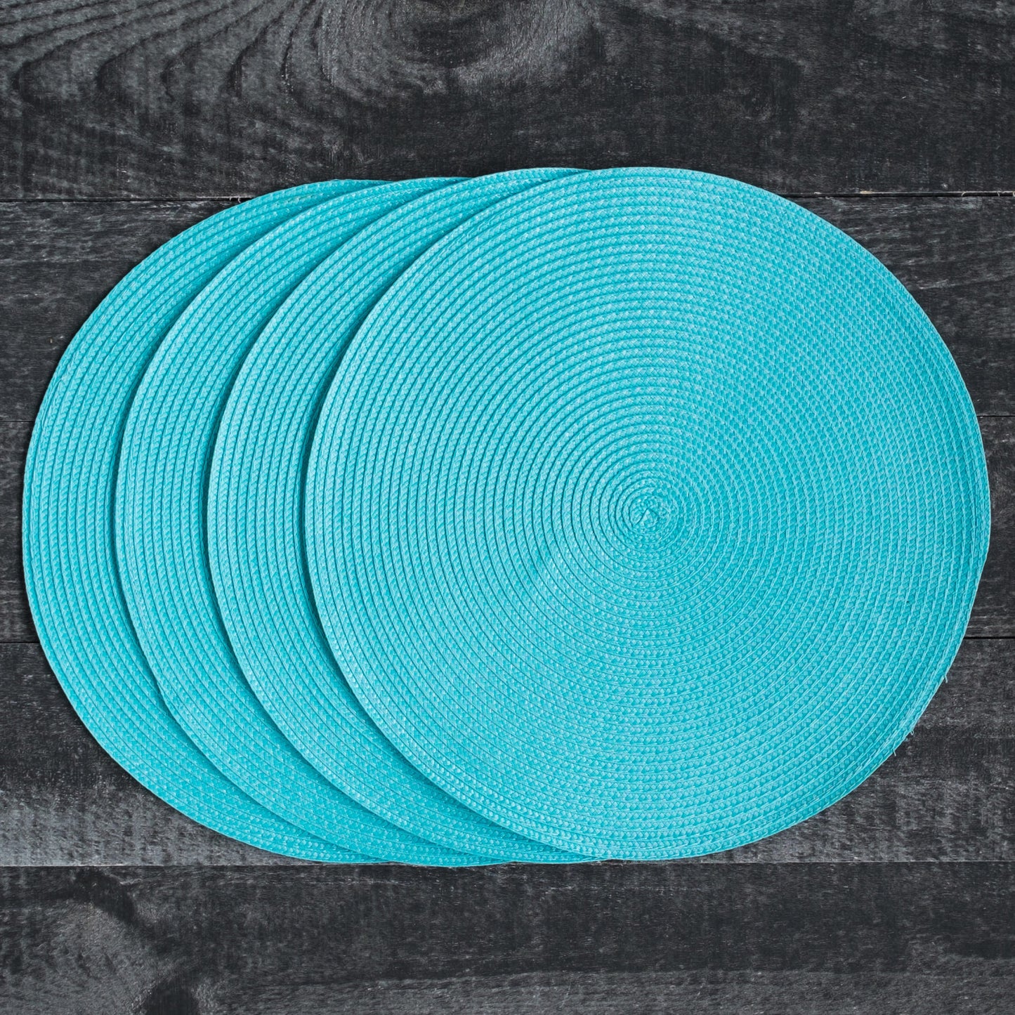 Disko Turquoise Round Placemat Set