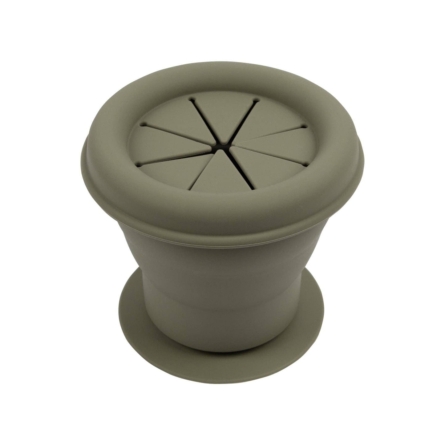 Baby Silicone Snack Pot - Dusty Rose