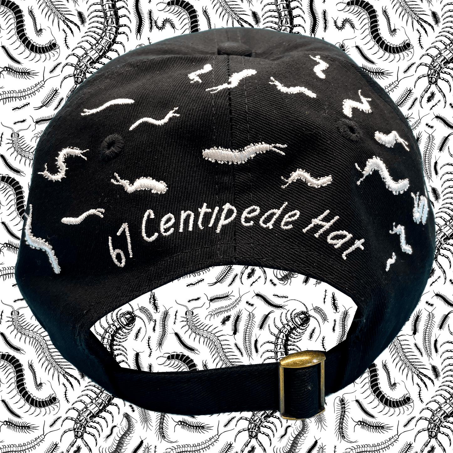 67 Centipede Hat: Black/White