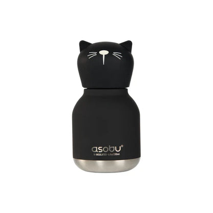 Mini Bestie Vaccum Insulated Water Bottle - Black Cat