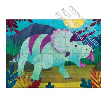 Triceratops Mudpuppy mini puzzle pieces - PABOOM
