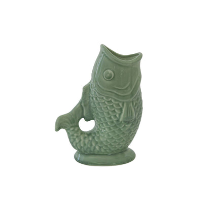 Textured Ceramic Fish Vase