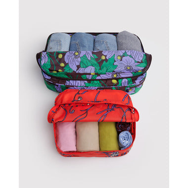 BAGGU Large Packing Cube Set - Poppy Mix
