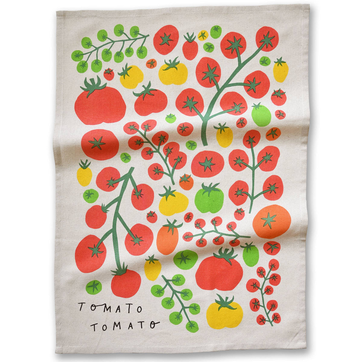 Tomato tea towel unfolded full print - PABOOM
