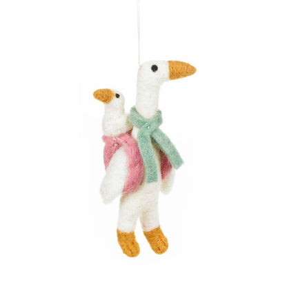 Handmade Felt Mother Goose Hanging Decoration