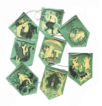 Deep Forest Folklore Paper Garland 