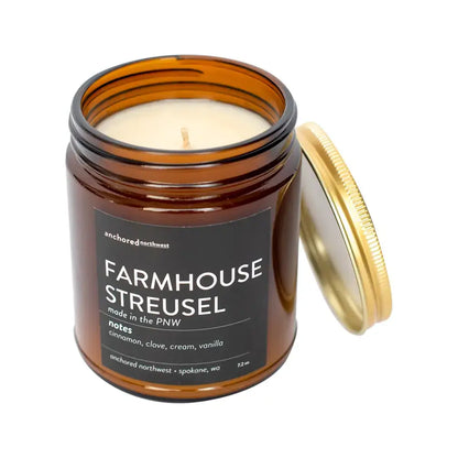 Farmhouse Streusel Amber Soy Candle