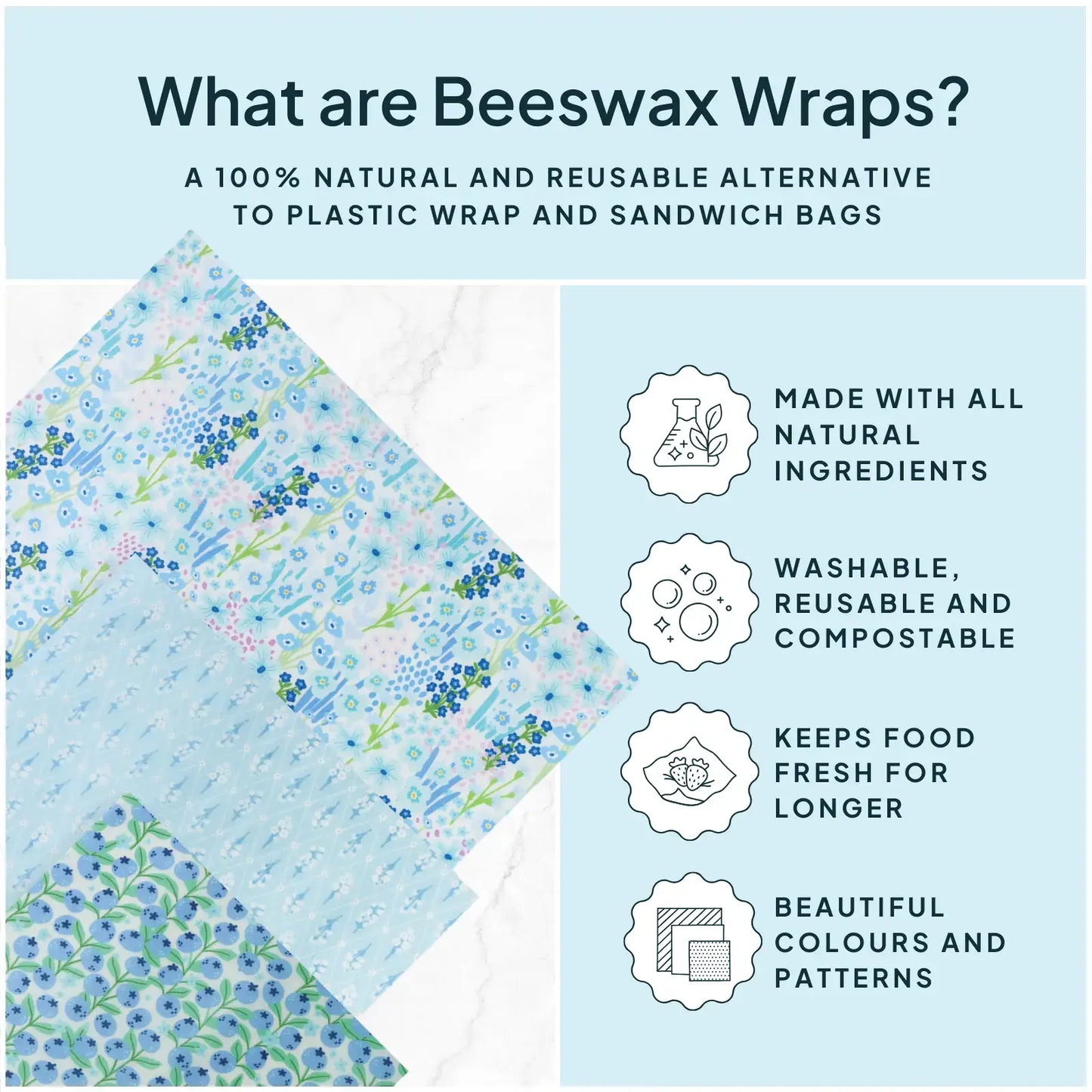 Beeswax Wrap Variety Sets - Green