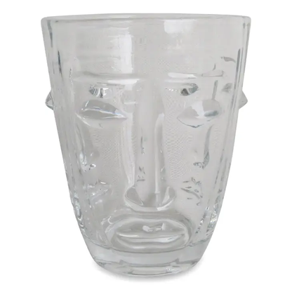 Faces Clear Glass Tumbler