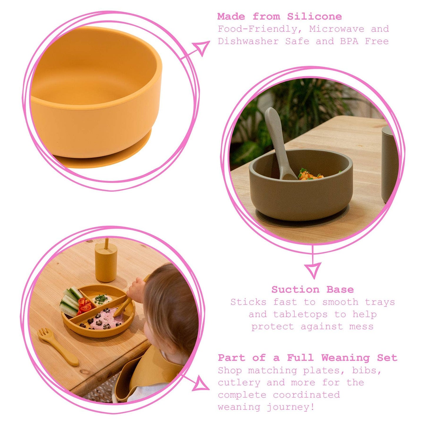 Baby Silicone Suction Bowl with Lid - Tradewinds