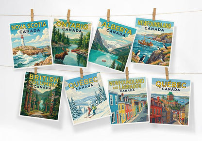 Scenic British Columbia dishcloth, additional angle
