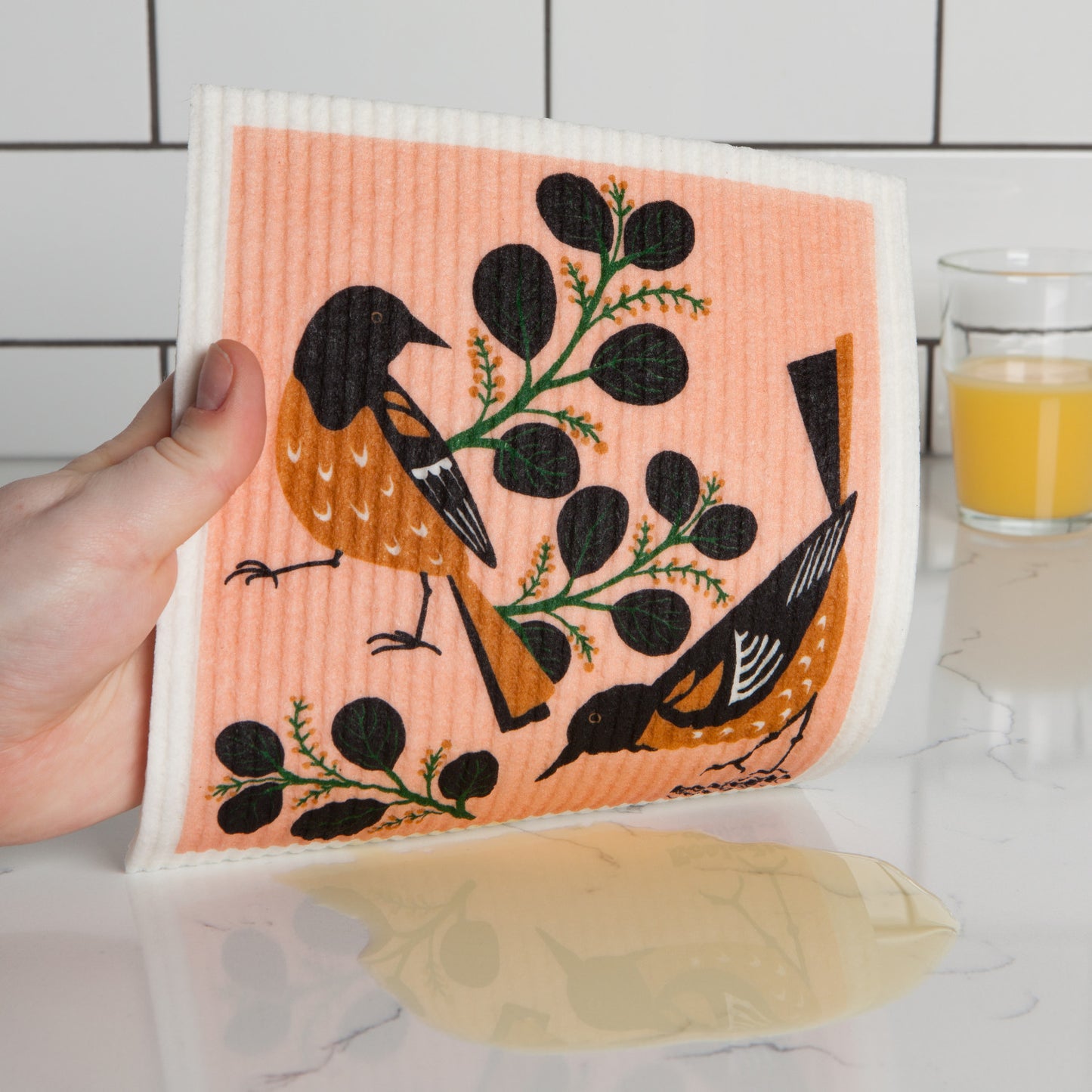 Swedish Dishcloth Orioles