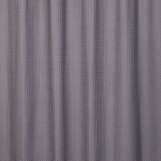 Belgian Waffle Shower Curtain Poly/Cot Grey
