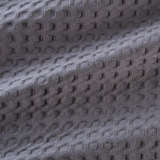 Belgian Waffle Shower Curtain Poly/Cot Grey