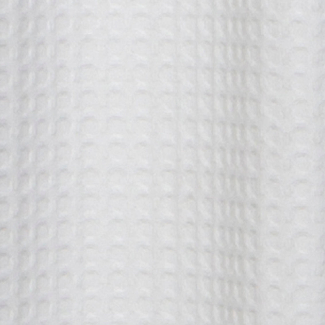 Belgium Waffle Shower Curtain White