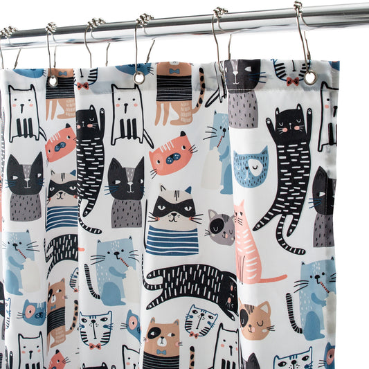 Cats Shower Curtain Fabric