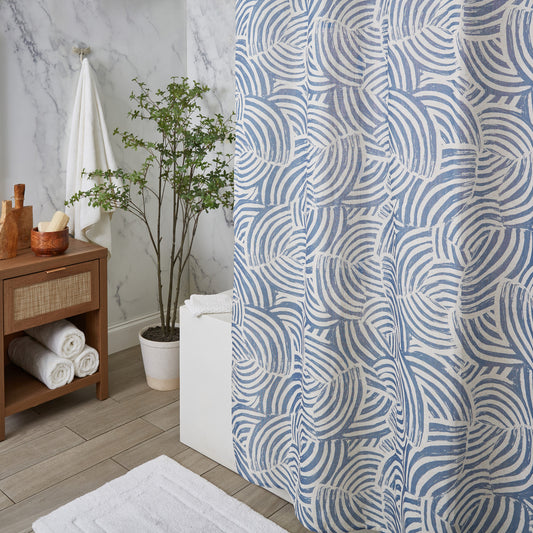 Zen Garden Fabric Shower Curtain