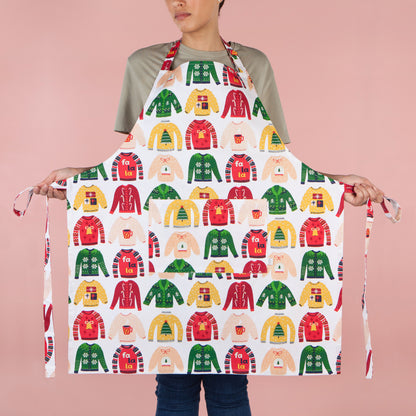 Ugly Xmas Sweater Apron