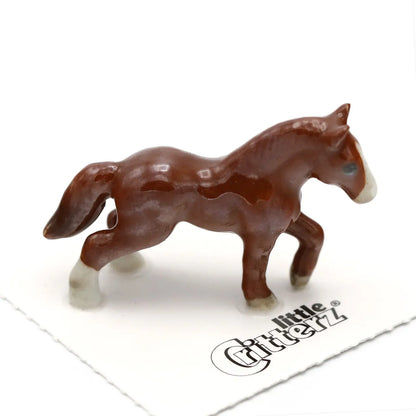 Chestnut Thoroughbred Porcelain Miniature