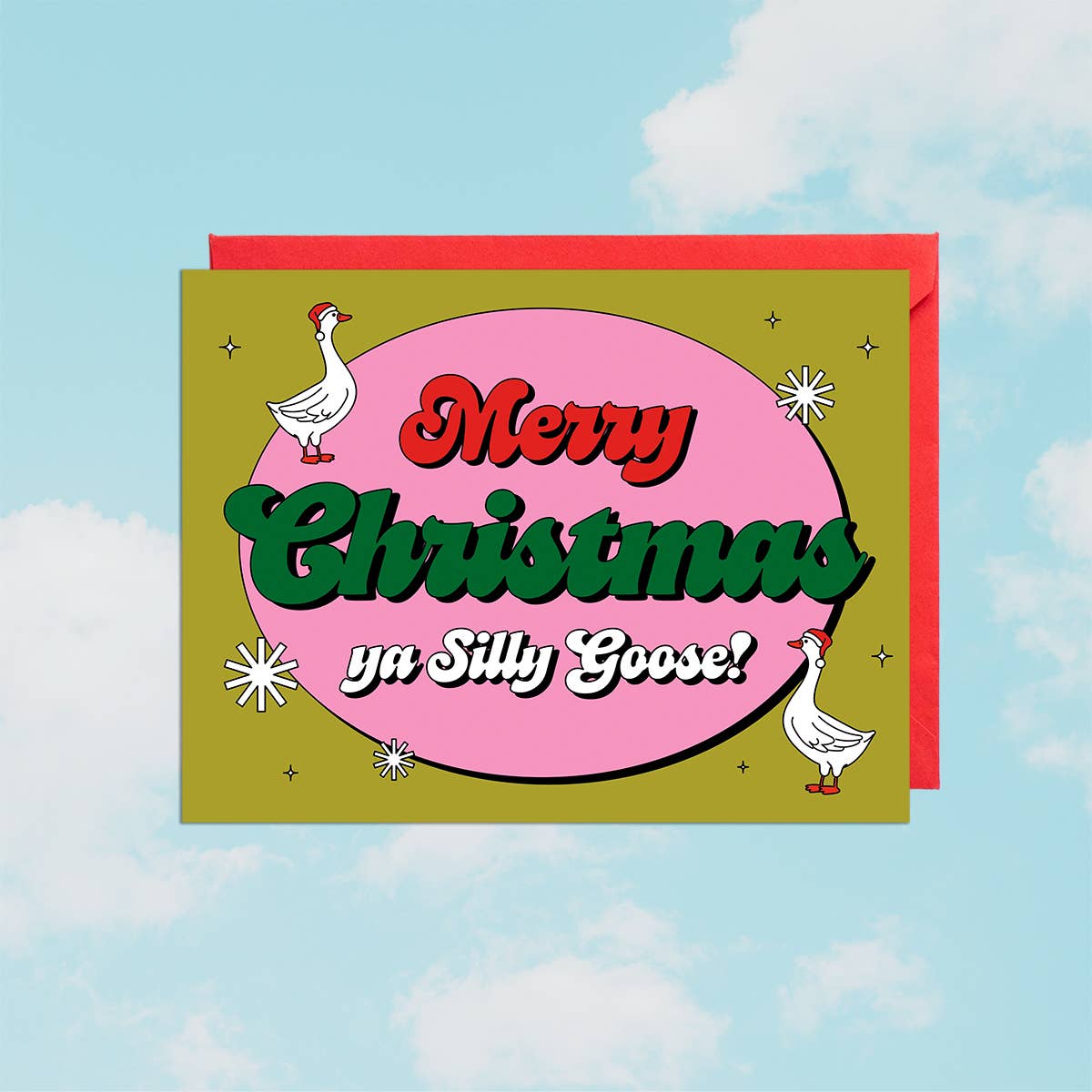 Silly Goose Christmas Card