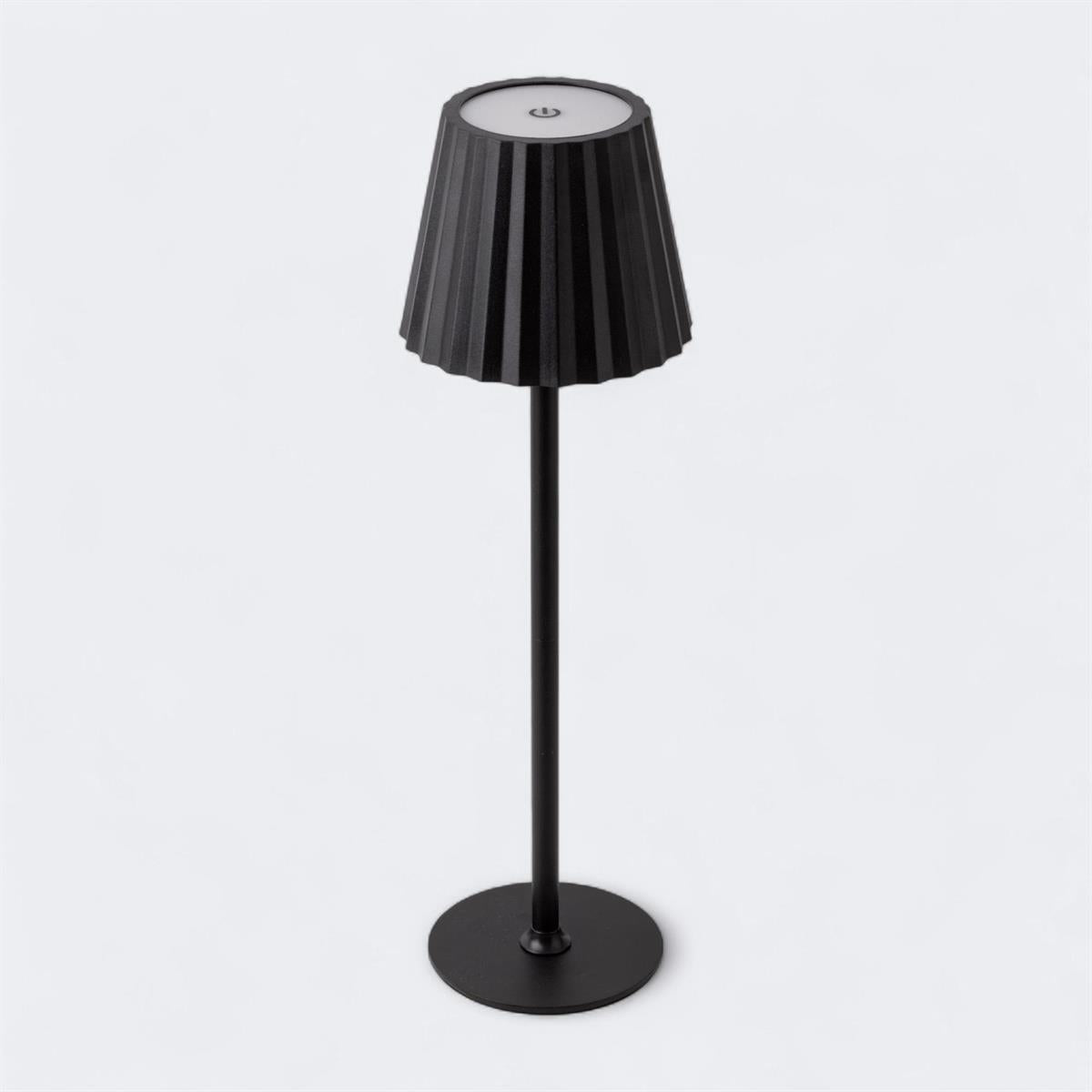 USB Touch  LED Table Lamp Black