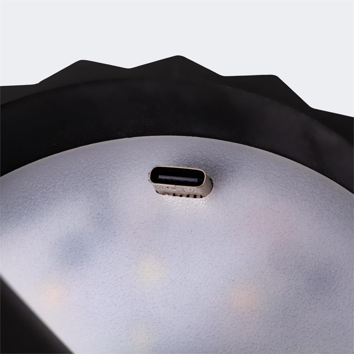 USB Touch  LED Table Lamp Black