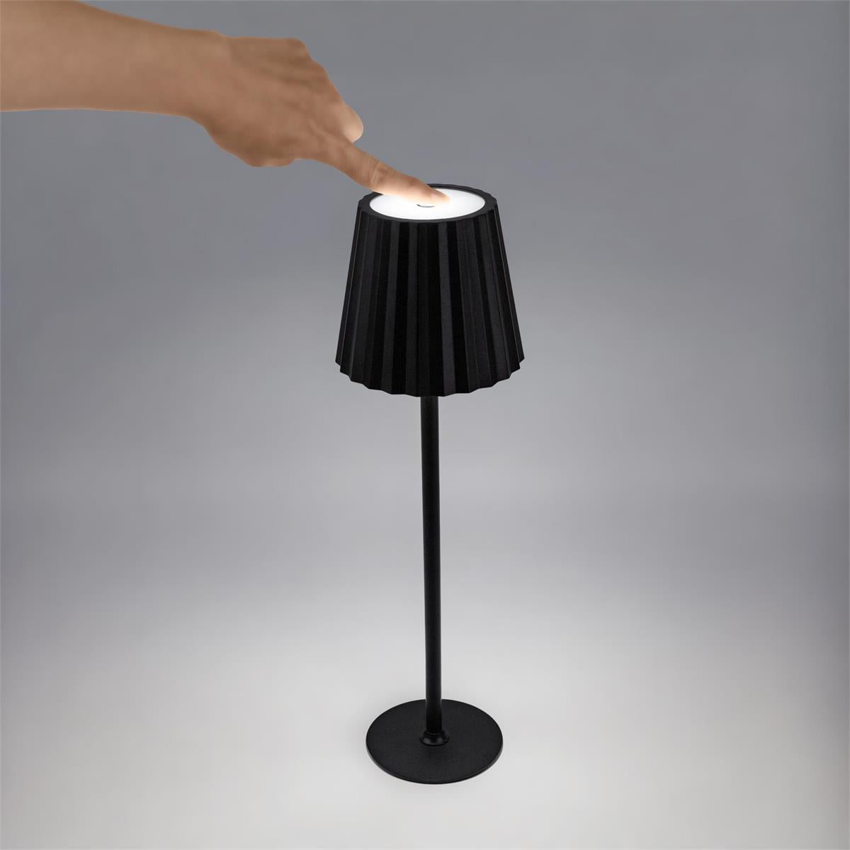 USB Touch  LED Table Lamp Black