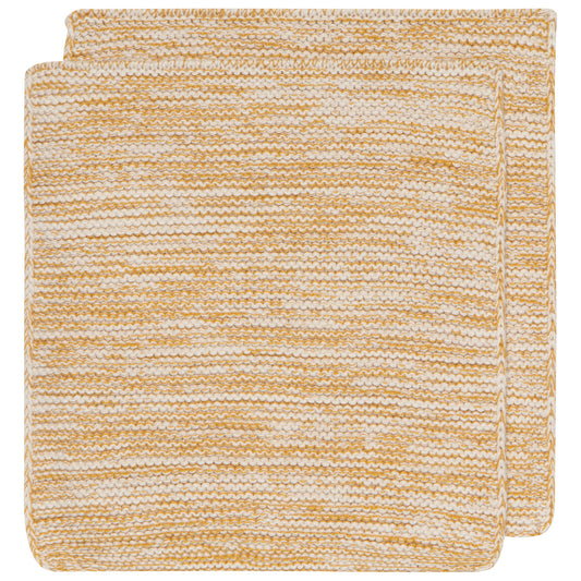 Heirloom Knit Dishcloths Ochre