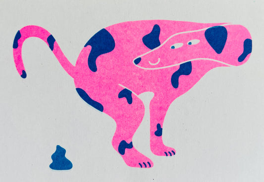 Dog Riso Card