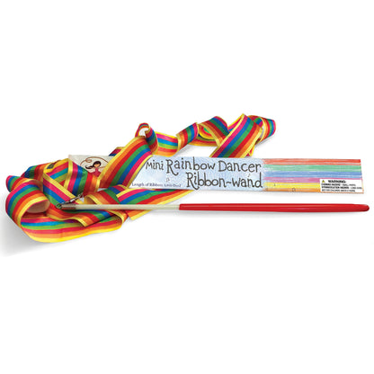 Mini Rainbow Dance Ribbon Wand