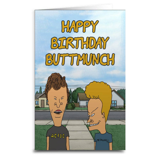 Beavis and Butt-Head Birthday Greeting Card