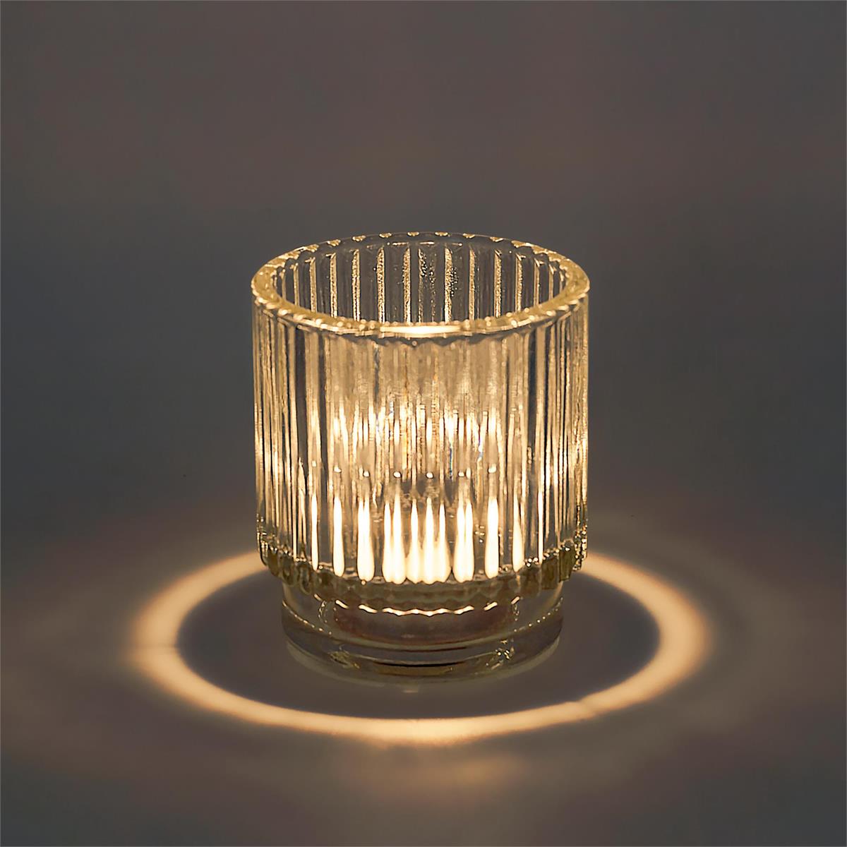 Ribbed Votive Holder