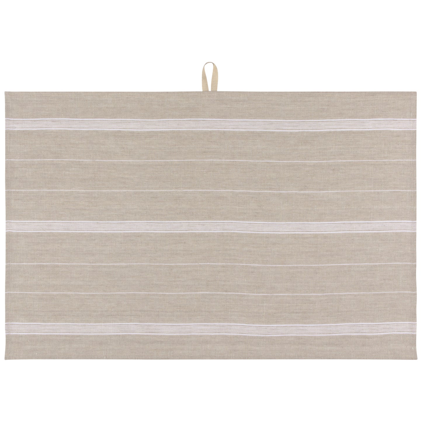 Maison Linen Stripe Dishtowel White