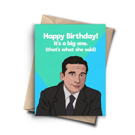 The Office Big One Birthday Card