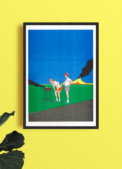 Barbeuc - Simon Bailly A3 Poster