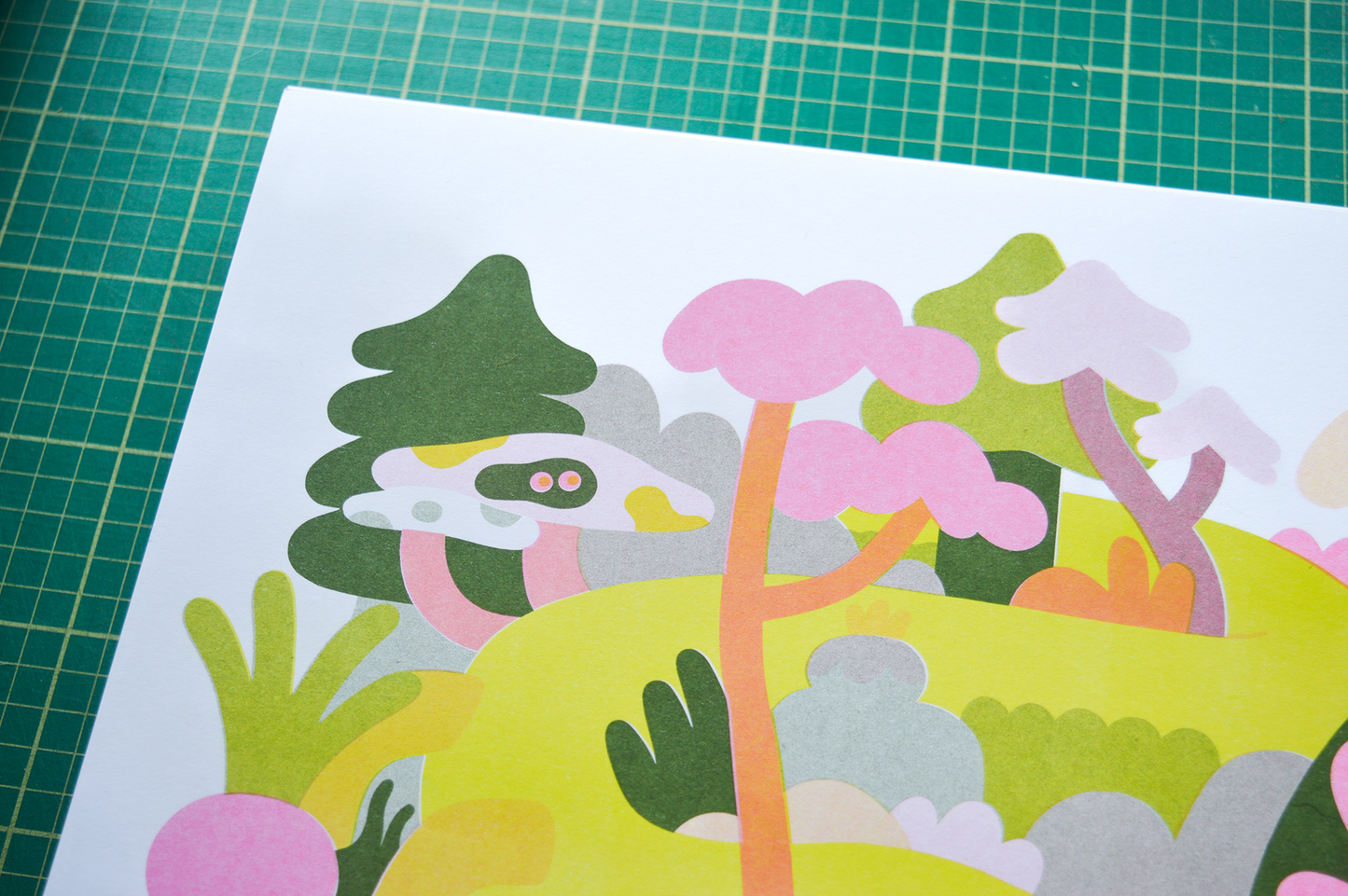 Creepy Crawly A3 Risograph Print