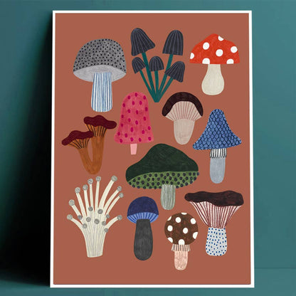 Mushrooms Print