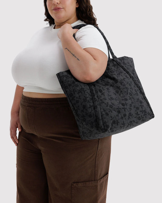 BAGGU Cloud Bag - Charcoal Ditsy Floral