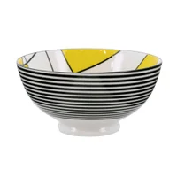 Kiri Collection Abstract Yellow Medium Bowl