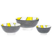 Kiri Collection Abstract Yellow Medium Bowl