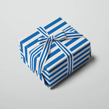 Blue Stripe Gift Wrap