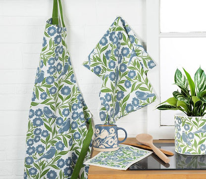 Leaves + Birds Wide Base Mug