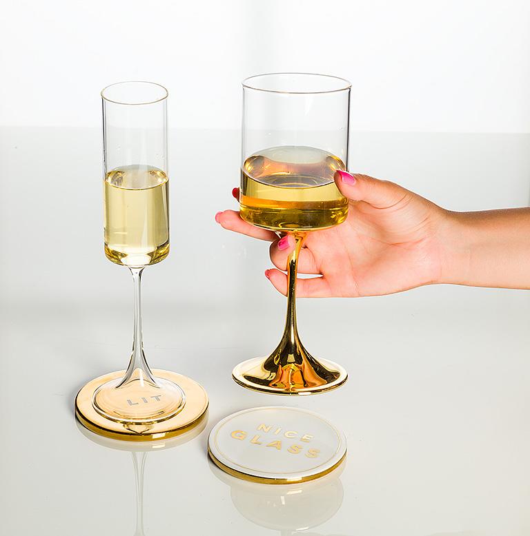 Drunk Expressions Coasters, additional angle