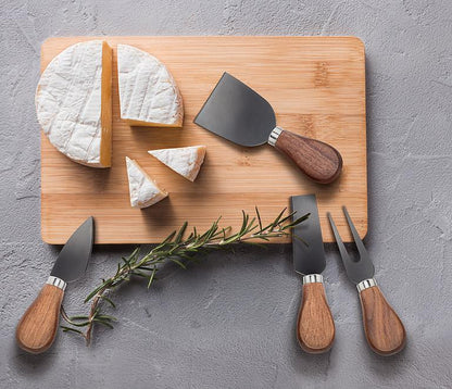 Walnut Handle Cheese Knives