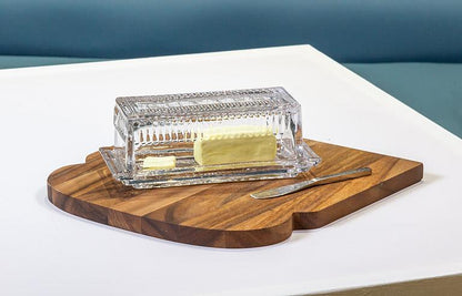 Glass Butter Dish, additional angle