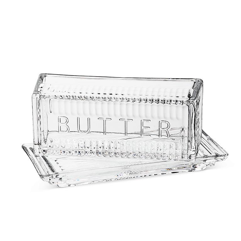 Glass Butter Dish, additional angle